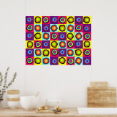 Poster cercles motif (Cuisine)