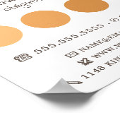 Poster Cercles Ombre Orange, Peintre & Décorateur (Coin)