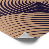 Poster Cercles Optiques Illusion : Géométrique sans joint (Coin)