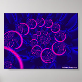 Poster Cercles roses