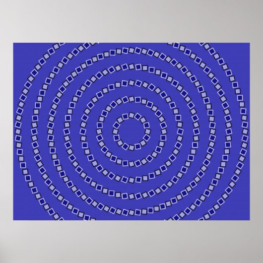 Poster Cercles spiraux (Devant)