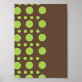 Poster Cercles verts (Devant)