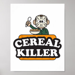 Poster Cereal Killer Food Pun Humour Costume Amusant Hall