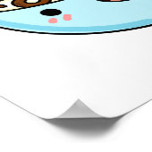 Poster Céréale de Cute Kawaii (Coin)