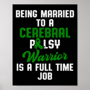 Poster Cérébral Palsy Cp Sensibilisation Job Guerrier Sur