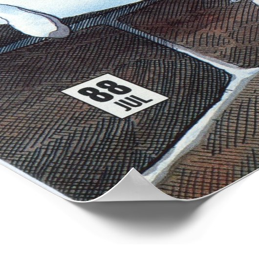 Poster Cerebus numéro #88 couverture imprimé (Coin)