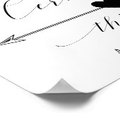 Poster Cérémonie De Cette Façon Élégant Script Signal Dir (Coin)