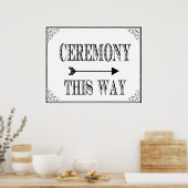 Poster Cérémonie de cette façon signe direct pour le mari (Cuisine)