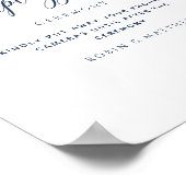 Poster Cérémonie de débranchement Berry Blue Burgundy Flo (Coin)