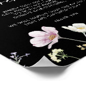 Poster Cérémonie de débranchement de la florale de Boho m (Coin)