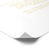 Poster Cérémonie de débranchement de la police d'or minim (Coin)