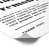 Poster Cérémonie de débranchement de la typographie rétro (Coin)