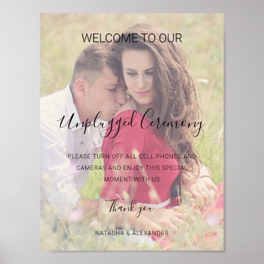 Poster Cérémonie de débranchement de Natasha Mariage phot (Devant)