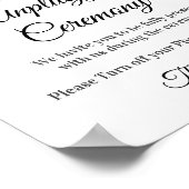 Poster Cérémonie de débranchement de tournesol Mariage bl (Coin)