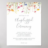 Poster Cérémonie de débranchement du Fleur sauvage coloré (Devant)