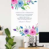 Poster Cérémonie de débranchement du Mariage de fleurs Ul (Bureau à domicile)
