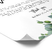 Poster Cérémonie de débranchement du Mariage Eucalyptus (Coin)