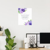 Poster Cérémonie de débranchement du Mariage floral ultra (Bureau à domicile)