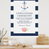 Poster Cérémonie de débranchement du Mariage nautique aqu (Cuisine)