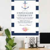 Poster Cérémonie de débranchement du Mariage nautique aqu (Bureau à domicile)