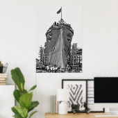 Poster Cérémonie de désignation pour BB-39 : USS Arizona (Bureau à domicile)