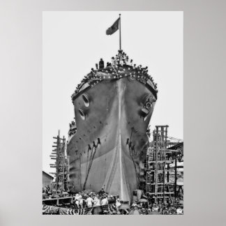 Poster Cérémonie de désignation pour BB-39 : USS Arizona