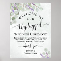Cérémonie de Mariage débranché de Lavender Eucalyp