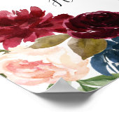 Poster Cérémonie de Mariage en fleurs radiantes (Coin)