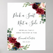 Poster Cérémonie de Mariage en fleurs radiantes (Devant)