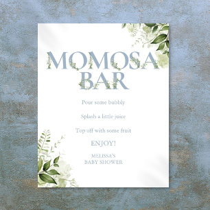 Poster Cérémonie de Mosa de Maman en Bleu Poussiéreux ave