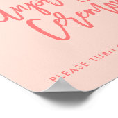 Poster Cérémonie de remise de Mariage à main chic (Coin)