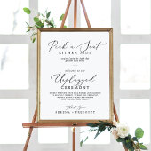 Poster Cérémonie de sélection d'un siège noir débranché