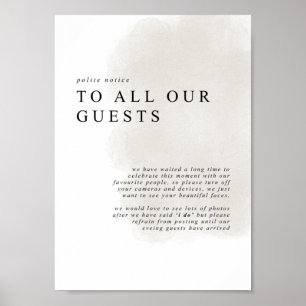 Poster Cérémonie débranchée, aucun signe de téléphone