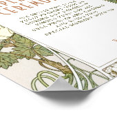 Poster Cérémonie débranchée Panneau vert Art Nouveau Vint (Coin)