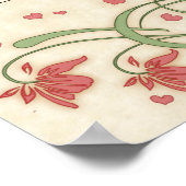 Poster "Cérémonie d'engagement" Certificat de Mariage flo (Coin)