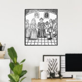 Poster Cérémonie du mariage (Bureau à domicile)