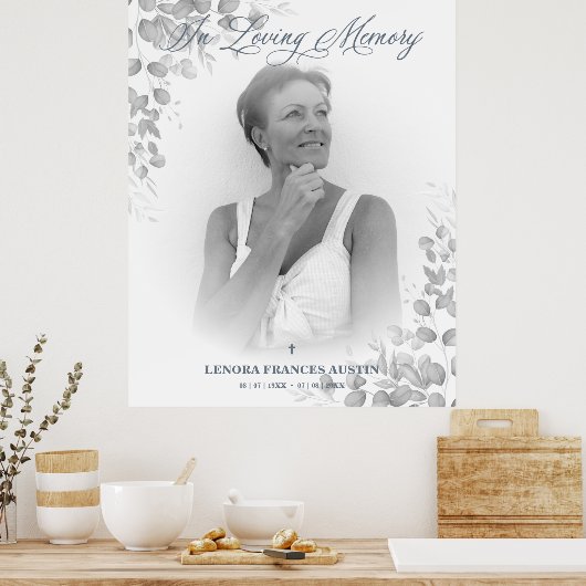 Poster Cérémonie du souvenir en photos Cher(e)s en noir e (Cuisine)