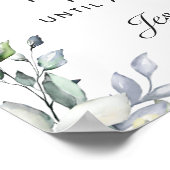 Poster Cérémonie Mariage de tournesol Eucalyptus débranch (Coin)