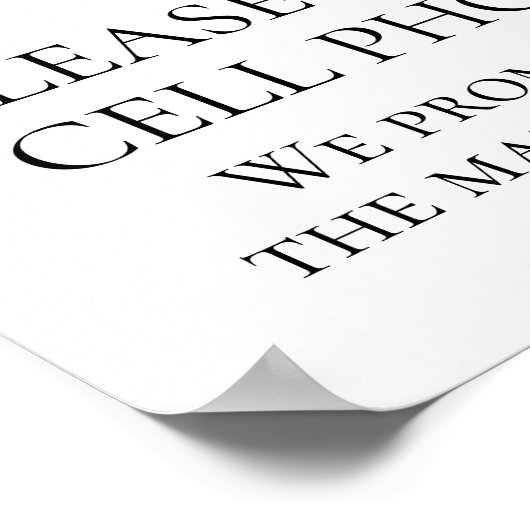 Poster Cérémonie Mariage de verdure tropicale débranchée (Coin)