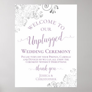 Poster Cérémonie Mariage débranchée de la dentelle d'arge