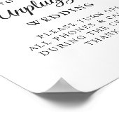 Poster Cérémonie Mariage débranchée de verdure (Coin)