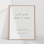 Poster Cérémonie minimaliste de Mariage moderne