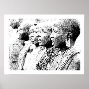 Poster Cérémonie tribale féminine