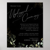 Poster Cérémonie Whimsical Green Gold Black Unplugged (Devant)