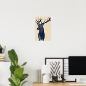 Poster Cerf (Bureau à domicile)