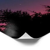 Poster cerf au clair de lune (Coin)