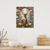 Poster Cerf au milieu de la marguerite (Cuisine)