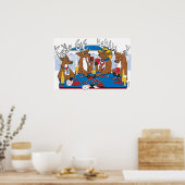 Poster Cerf au visage de poker (Cuisine)