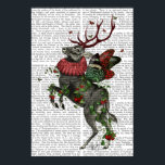 Poster Cerf aux fraises<br><div class="desc">Animaux et nature</div>