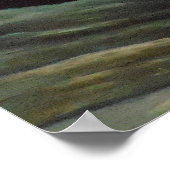 Poster Cerf blanc au clair de lune (Coin)